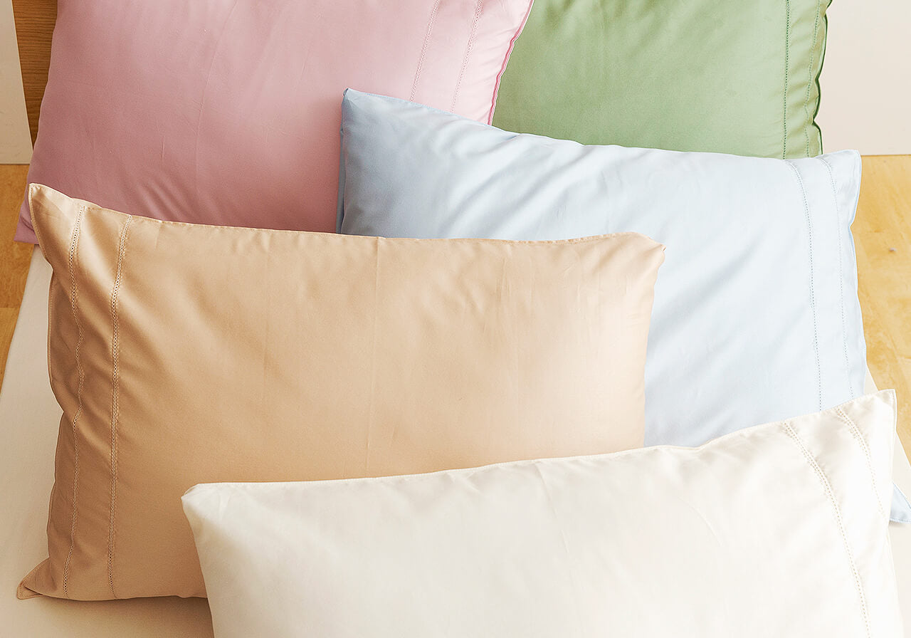 スーピマ超長綿（スーピマコットン）サテン織りピローケース