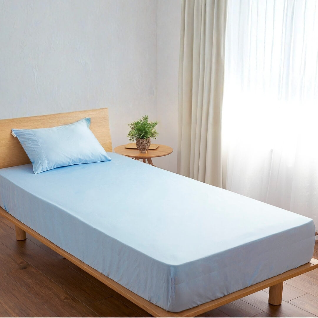 チ40cm スーピマ超長綿（スーピマコットン）サテン織りボックスシーツ