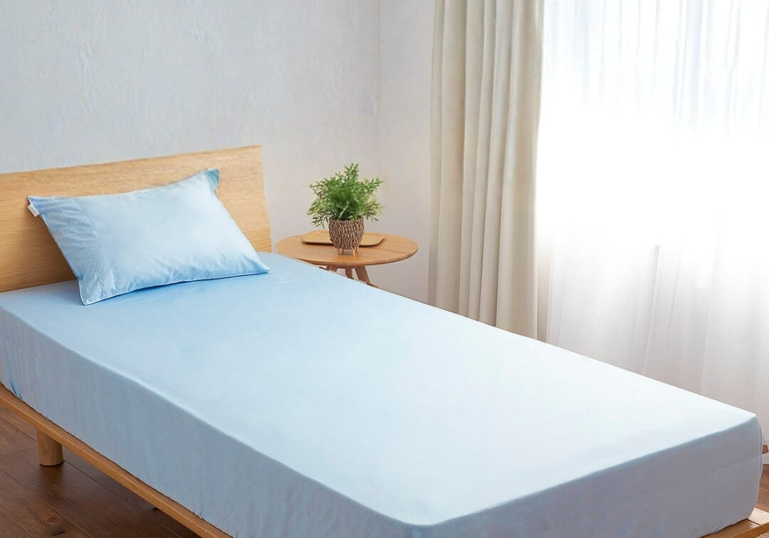 チ40cm スーピマ超長綿（スーピマコットン）サテン織りボックスシーツ