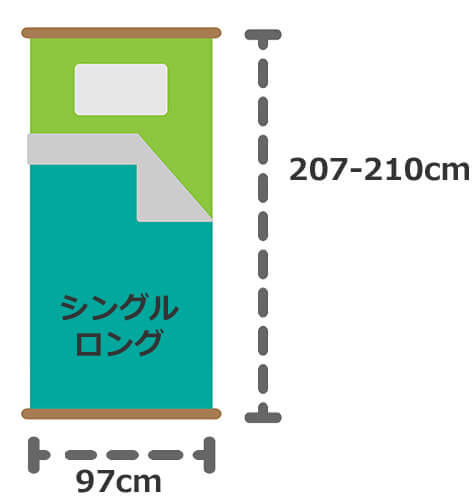 シングルロングボックスシーツ