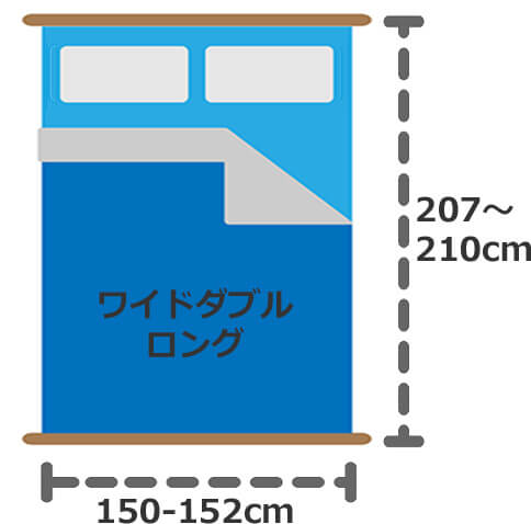 ワイドダブルロングボックスシーツ