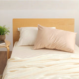 スーピマコットン超長綿ピローケース。色の組み合わせでコーディネートもお楽しみいただけます。